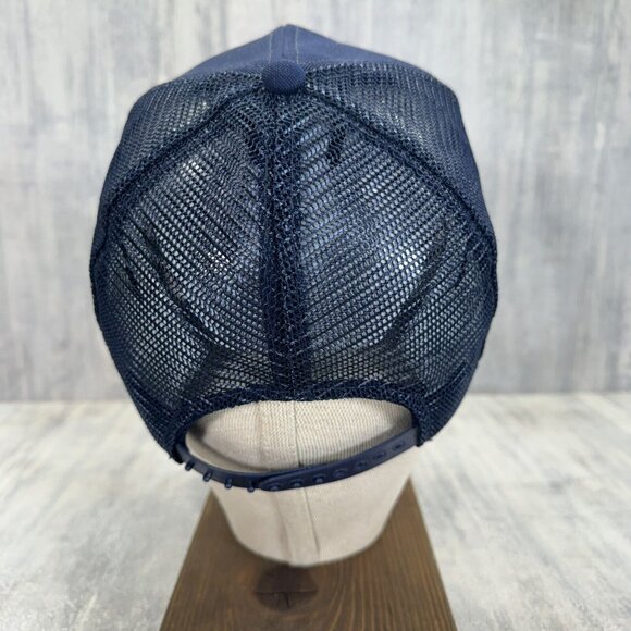 Georgia State Patrol Hat Snap Back Trucker Blue Mesh Cap Adult Vtg - Picture 8 of 11